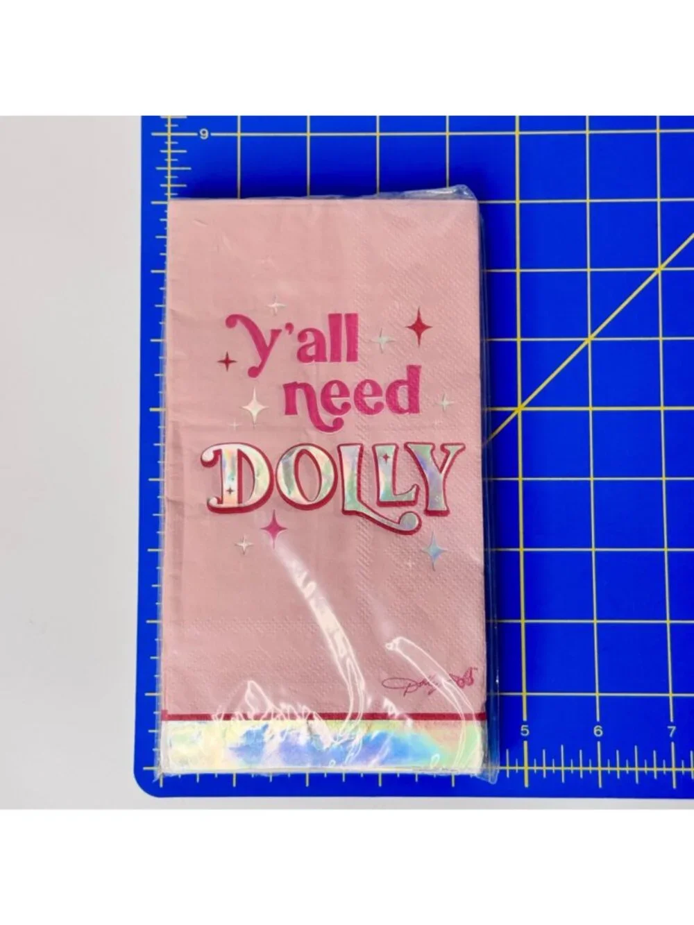 Dolly Parton Pink & Silver Holo Foil 